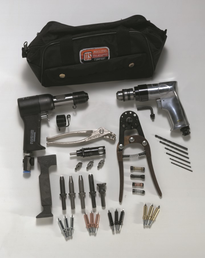 Deluxe Student Rivet Gun Tool Kit U.S. Industrial Tool